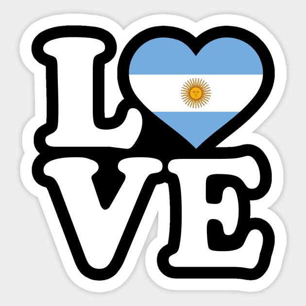 Love Argentina Sticker by Designzz